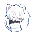 😊 emoji Mafumafu Sticker (cat) Telegram sticker 10 of 72