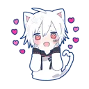 ❤ emoji Mafumafu Sticker (cat) Telegram sticker 9 of 72