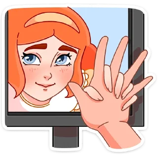 🖐 emoji Леди Ольга (@TgSticker) Telegram sticker 8 of 48
