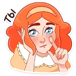 😍 emoji Леди Ольга от @stickers_vk Telegram sticker 15 of 48