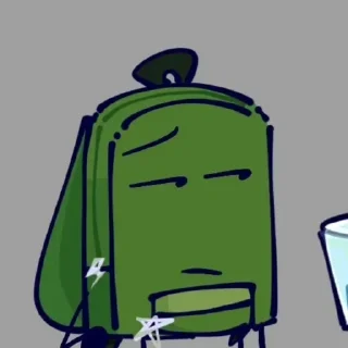 🎒 emoji 💚×🩵×❤️ Telegram sticker 14 of 118
