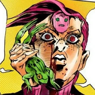 😟 emoji Jojo manga Telegram sticker 10 of 24