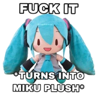 🤡 emoji Miku Is Behind You Telegram sticker 15 of 46