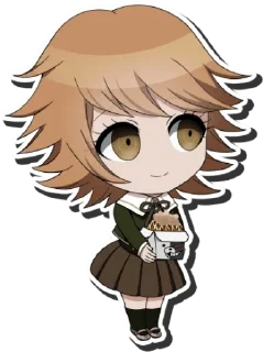 👀 emoji / 💻 Chihiro Fujisaki 2 by @wanna_s_l_e_e_p 💚 / Telegram sticker 5 of 30