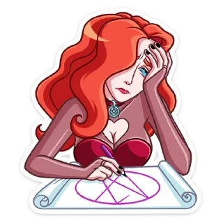 😖 emoji Огненная Лавиния (@TgSticker) Telegram sticker 15 of 48