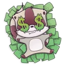 💵 emoji Jessie Racoon Telegram sticker 21 of 25