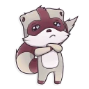 😒 emoji Jessie Racoon Telegram sticker 17 of 25