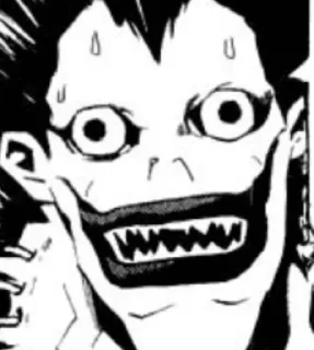 😅 emoji Death note- Тетрадь смерти Telegram sticker 22 of 56