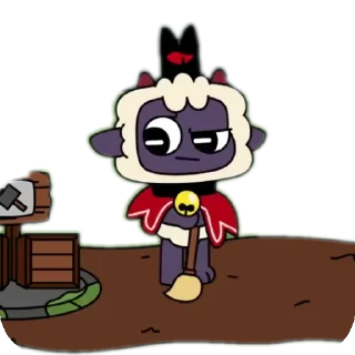 📖 emoji Deltaplanet cultoftheLamb: @cultlambUwU Telegram sticker 2 of 30