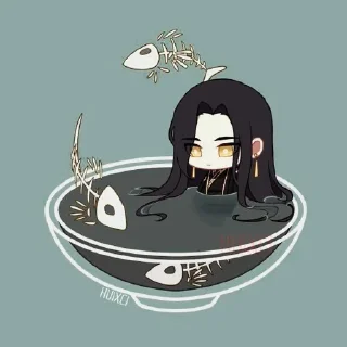 🖤 emoji Хэ Сюань @kitayfandoma Telegram sticker 9 of 43