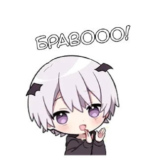 👏 emoji Рики-кун - @tg_sticks Telegram sticker 5 of 16