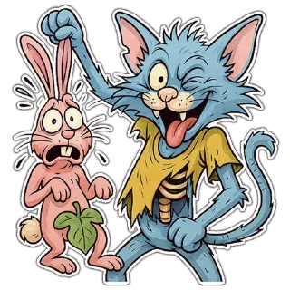 🐰 emoji НАТЕ-КА Telegram sticker 22 of 22