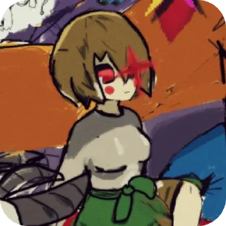 📖 emoji DustShift!Chara by @ancient_inferno Telegram sticker 23 of 47