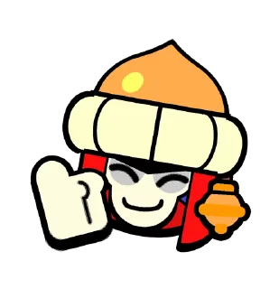 👍 emoji Chuck Pins @BrawlStarsStik Telegram sticker 15 of 20