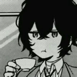😕 emoji Чб стики by @anime_stickerr Telegram sticker 6 of 15