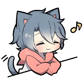 ☺️ emoji Котёнок Пепе @Nyasticks Telegram sticker 20 of 41
