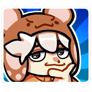 🤔 emoji федя без надписей @stickwithouttext Telegram sticker 20 of 48