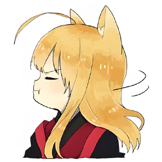 😒 emoji Лисичка-тян @nyasticks Telegram sticker 11 of 41