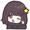Sticker from Menhera-chan. Emoji :: @line_stickers