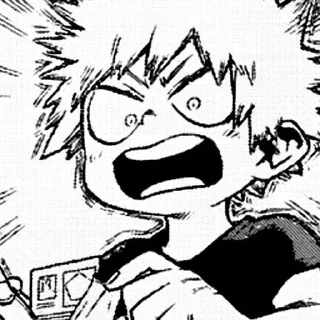 💥 emoji Bakugou💥. Telegram sticker 5 of 111