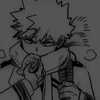 💥 emoji Bakugou💥. Telegram sticker 23 of 111