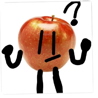 👍 emoji Яблоко Яблоков Telegram sticker 9 of 52