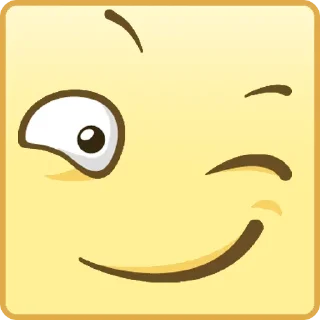 😉 emoji Квадратные Смайлы Telegram sticker 4 of 26