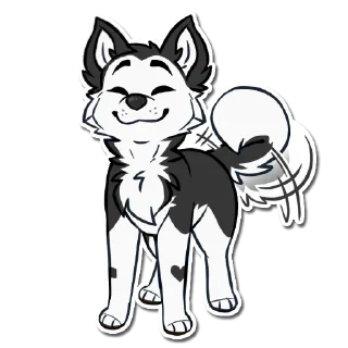 😸 emoji Hiero Husky Telegram sticker 21 of 37