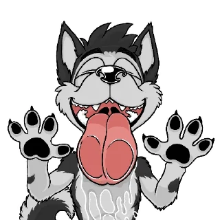 👅 emoji Hiero Husky Telegram sticker 19 of 37