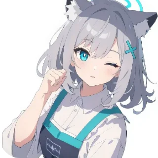 💇 emoji Sunaookami Shiroko Telegram sticker 23 of 90
