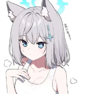 💇 emoji Sunaookami Shiroko Telegram sticker 16 of 90