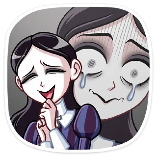 😭 emoji Аннабель (@TgSticker) Telegram sticker 2 of 48