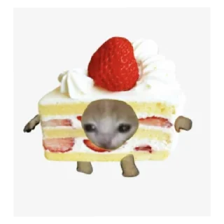 😄 emoji Food cat Telegram sticker 14 of 24