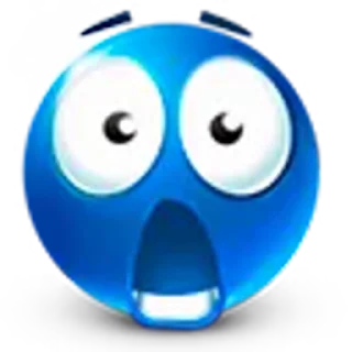 😱 emoji Blue face for Illeina Telegram sticker 7 of 120