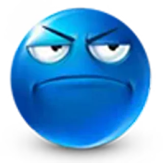 😒 emoji Blue face for Illeina Telegram sticker 3 of 120