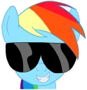 Sticker from Rainbow Dash