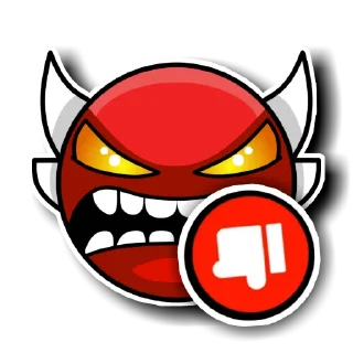 Sticker from Geometry Dash