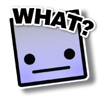 😐 emoji Geometry Dash Telegram sticker 17 of 30