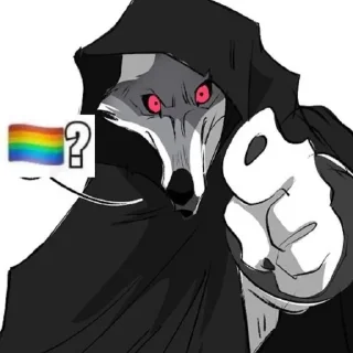 🦄 emoji Волк(Смерть) Telegram sticker 14 of 20