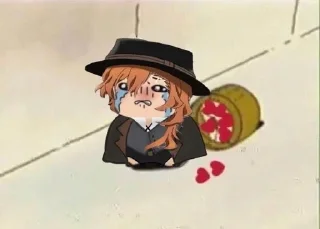 🌟 emoji Chuya Nakahara Telegram sticker 12 of 103