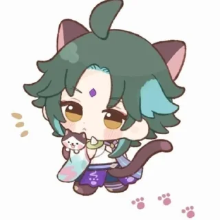 😺 emoji XIAO-АДЕПТЕ ЩАО @FoxDango Telegram sticker 17 of 30