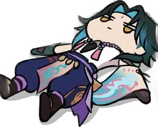 🫤 emoji XIAO-АДЕПТЕ ЩАО @FoxDango Telegram sticker 21 of 30