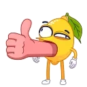 👍 emoji Lemon :: @AuthorStickers Telegram sticker 2 of 24