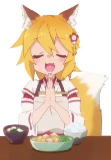 🍜 emoji 世話やきキツネの仙狐-さん Telegram sticker 19 of 24