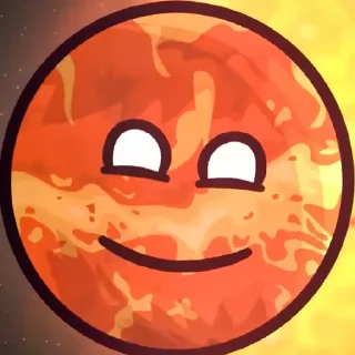 😄 emoji Венера>>>🌎🌎🌎 Telegram sticker 15 of 16