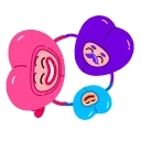 😀 emoji Hearty Hearts Telegram sticker 11 of 22
