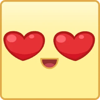 😍 emoji Квадратные Смайлы Telegram sticker 8 of 26