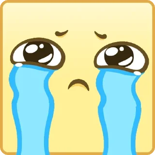 😭 emoji Квадратные Смайлы Telegram sticker 12 of 26