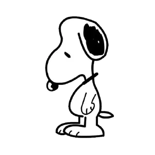 Sticker from snoopy