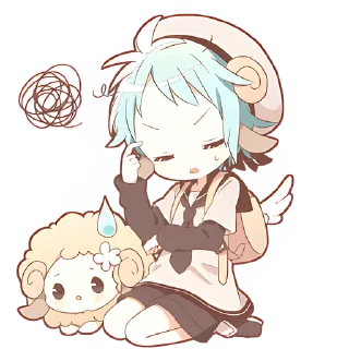 🤔 emoji Тройняшки ч.2 @nyasticks Telegram sticker 21 of 40